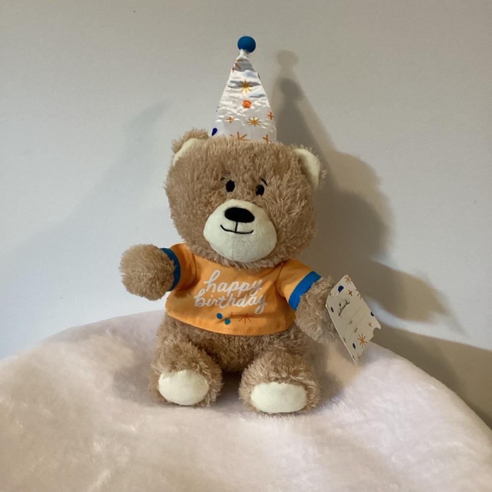 Hallmark Happy birthday Teddy Bear with Party Hat